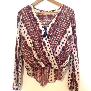 Hollister Bohemian Patterns Long Sleeves Shirt